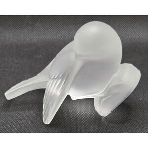 Lalique Moineau Hardi Frosted Crystal Figurine "Coquet" Sparrow * See Notes